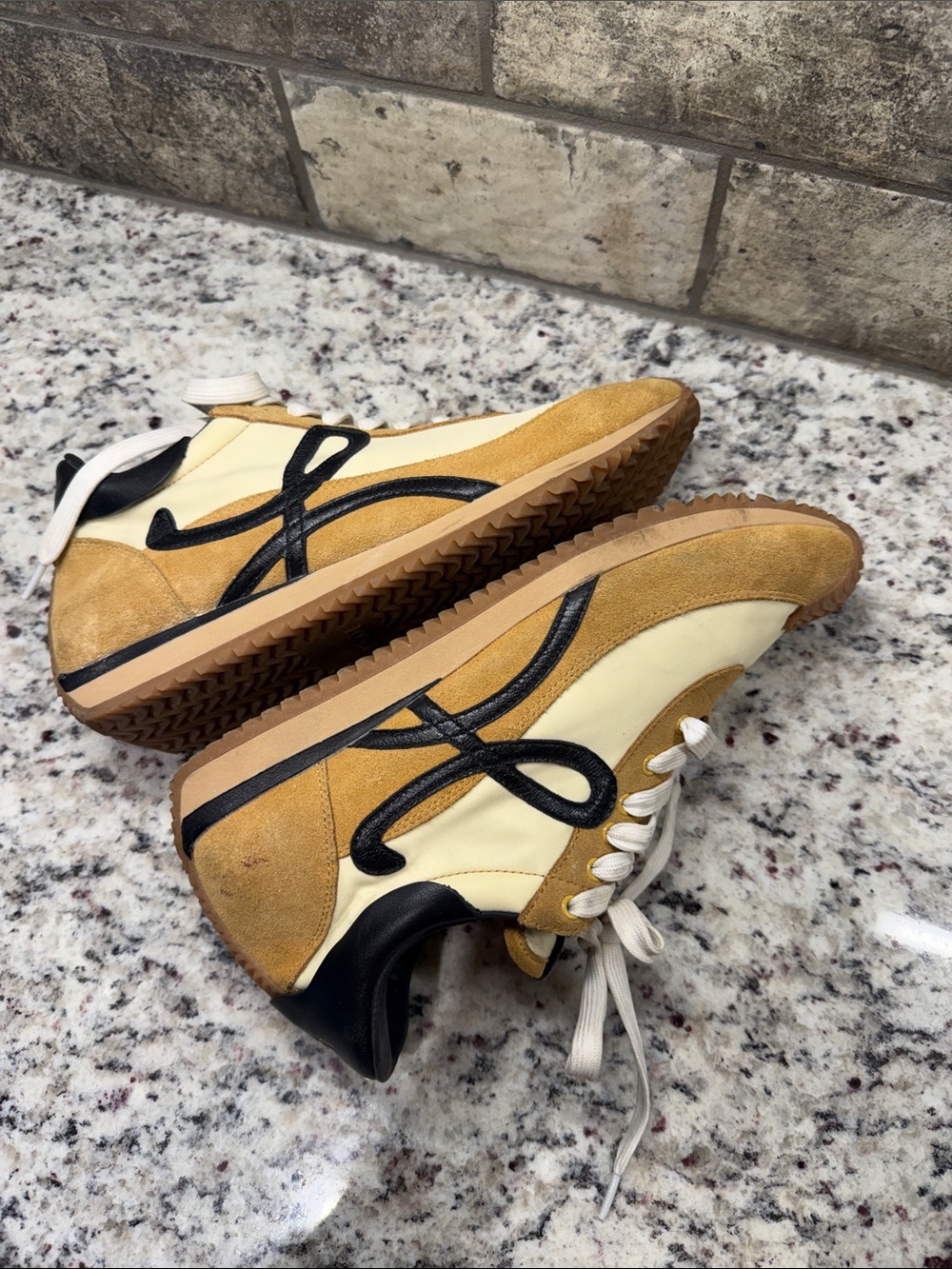 LOEWE Flow Runner Suede And Leather Sneakers Size 41. - Picture 9 of 14